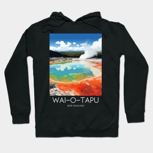 A Pop Art Travel Print of Wai-O-Tapu Thermal - New Zealand Hoodie